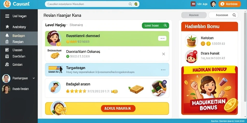 UI yang intuitif memudahkan navigasi dalam 666F.