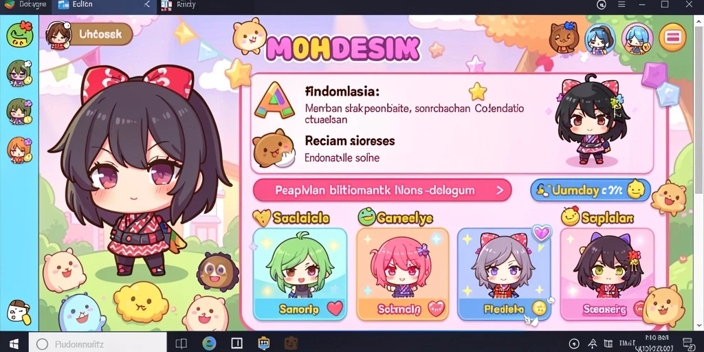 Screenshot menunjukkan karakter utama dalam aksi.