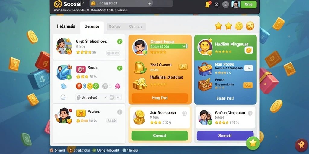 Sistem reward yang menarik untuk setiap pencapaian.