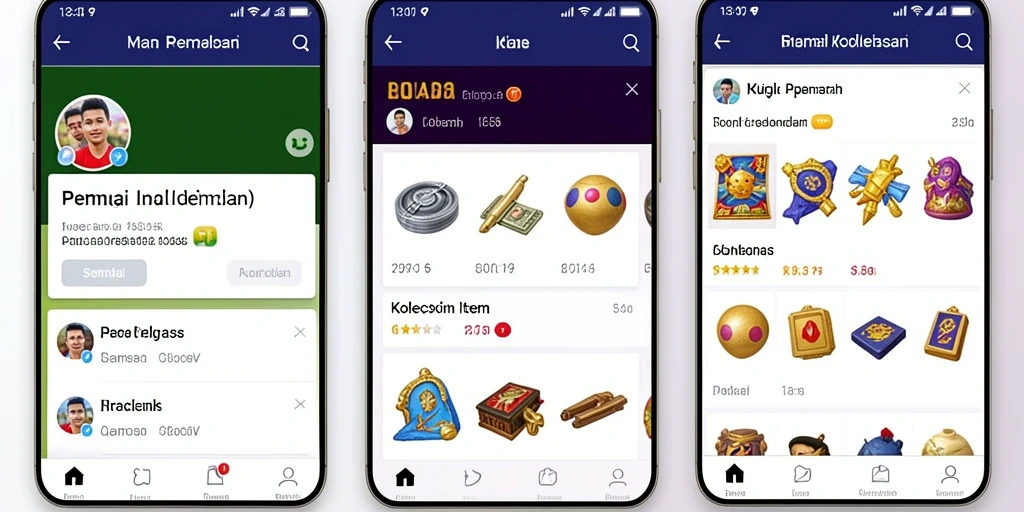 Fitur komunitas yang mendukung interaksi pemain.