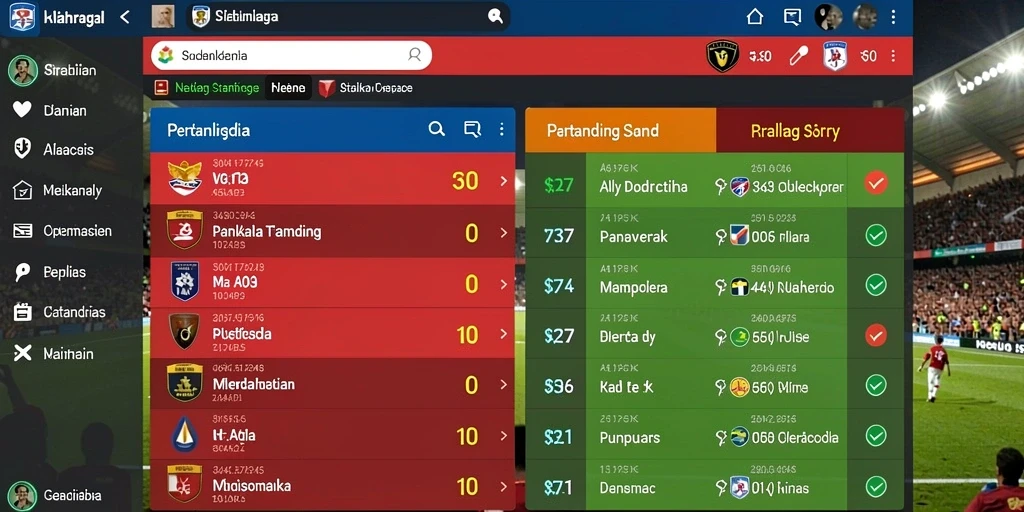Menampilkan leaderboard dengan pencapaian pemain.