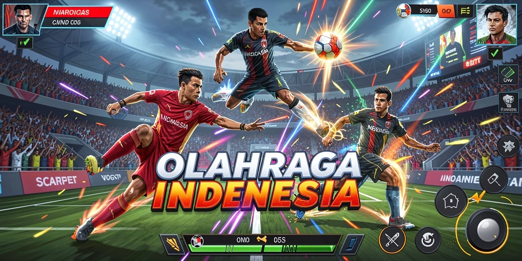Pemain bersaing dalam pertandingan seru dan penuh strategi.